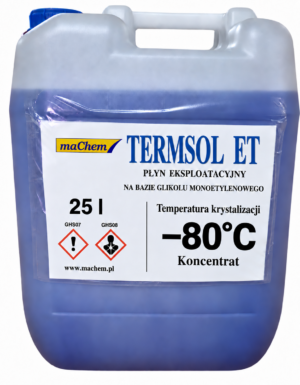 Glikol etylenowy – koncentrat −80°C 25 l TERMSOL ET