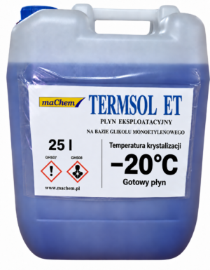 Glikol etylenowy −20°C 25 l – gotowy płyn TERMSOL ET