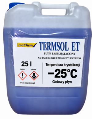 Glikol etylenowy −25°C 25 l – gotowy płyn TERMSOL ET