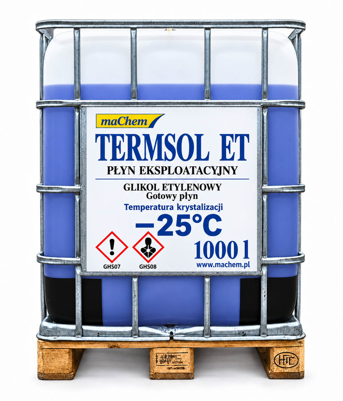 Glikol etylenowy −25°C 1000 l – gotowy płyn TERMSOL ET