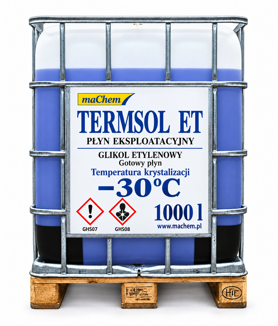 Glikol etylenowy −30°C 1000 l – gotowy płyn TERMSOL ET